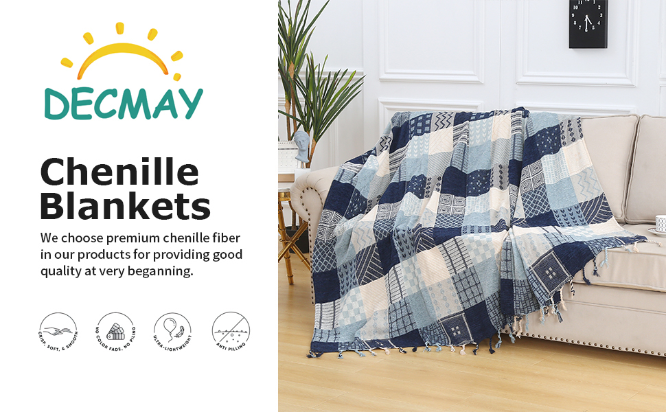 Throws for Sofas Large,Patchwork Large Blankets for 2 3 4 Seater Sofas