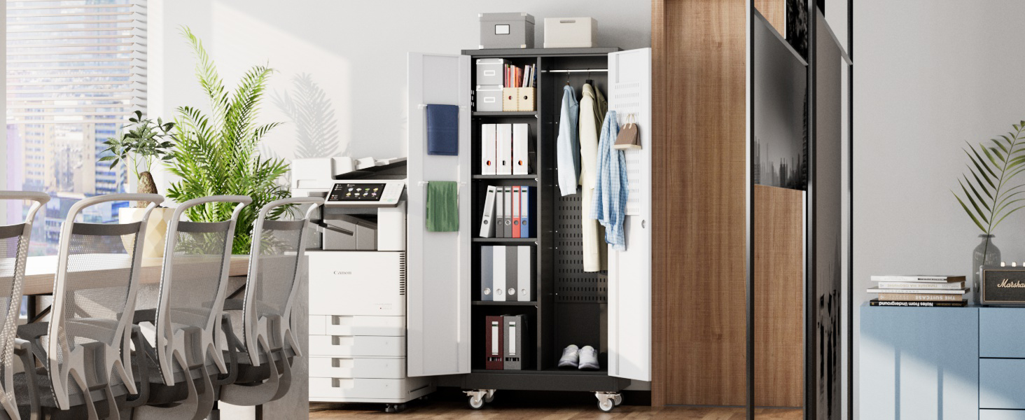 Broom Closet Storage Cabinet