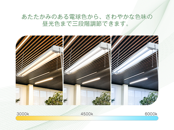 共同照明 LED蛍光灯 GT-RGD-36WCT 3台セット 共同照明 LED蛍光灯 器具一体型 40W形 2灯相当 電球色 昼白色