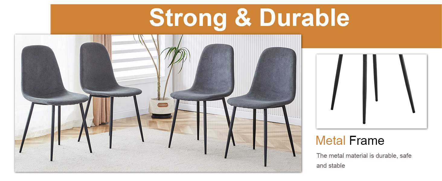 NYEESS Glass Dining Table Set for 6, 7 PCS Dining Room