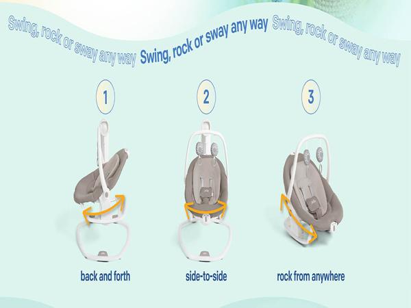 Amazon.com : Joie Miso 2-in-1 Baby Swing & Rocker– Dual