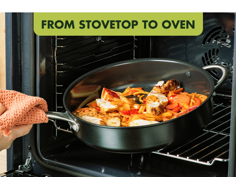 GreenPan Lima Midnight Hard Anodized Healthy Ceramic