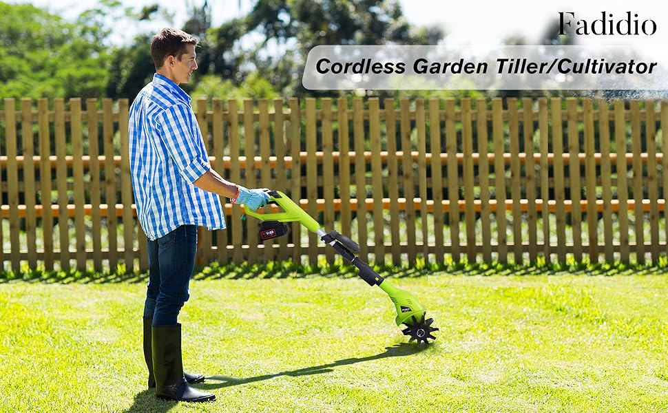 Power Tiller for Gardening Lawn Aerator Plug Electric Hand