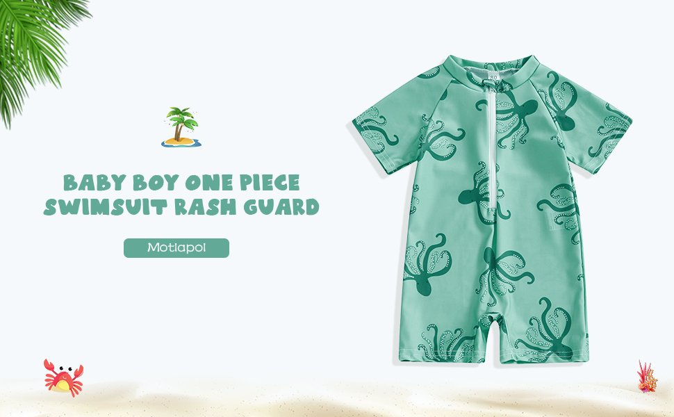Toddler One Piece Swimsuit Boy