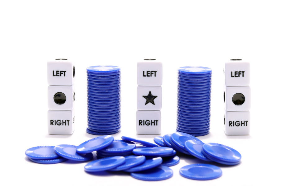 RNK Gaming Left Center Right Dice Game Set of 3 Toys