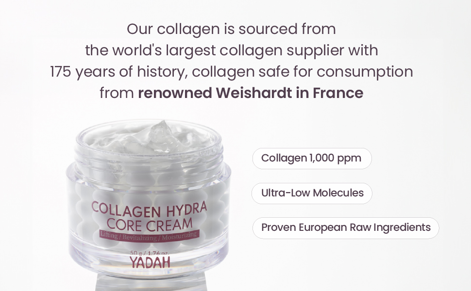 YADAH Collagen Hydra Core Cream Hydration wrinkle Firming care collagen Hyaluronic acid