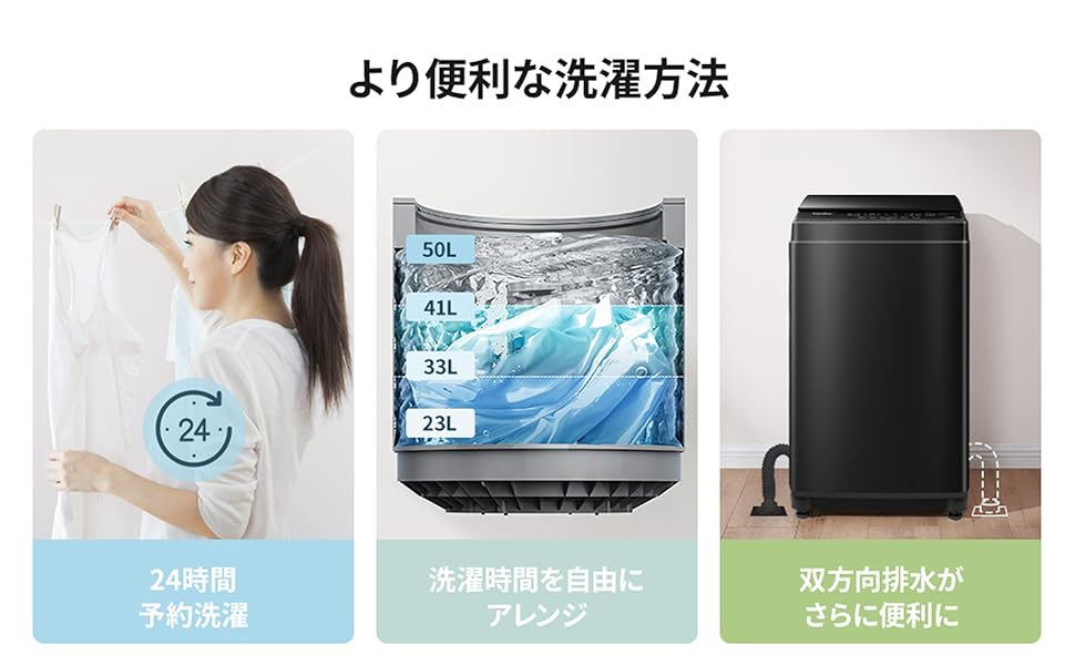 Amazon.co.jp: COMFEE' 洗濯機 7kg 一人暮らし 1-3人用 全自動