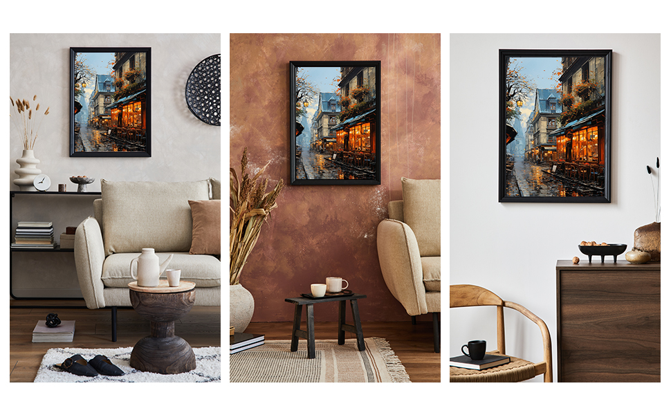 Reivworl Street Paint by Numbers Kit for Adults, Street Adults Paint by Number Kits