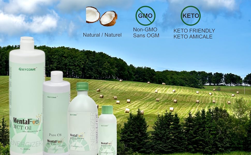 Natural Non-GMO Gluten- free Keto MCT oil MCT coconut oil