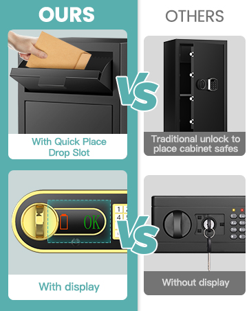 safe with drop slot