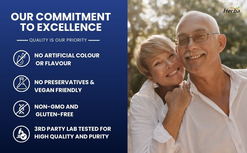 Our commitment to excellence. Quality is our priority. Non-gmo, vegan, 3rd party tested
