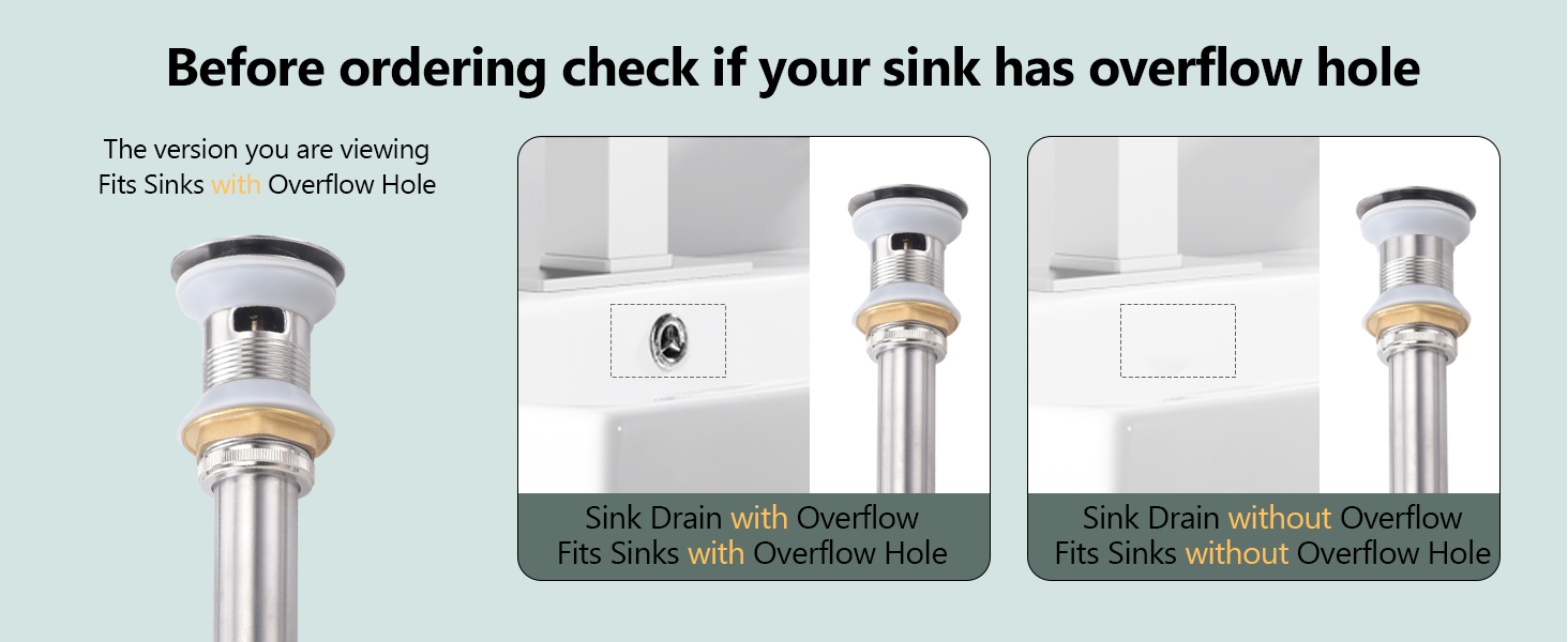 DAYONE Waterfall Bathroom Faucet Brushed Nickel, Stainless Steel Single