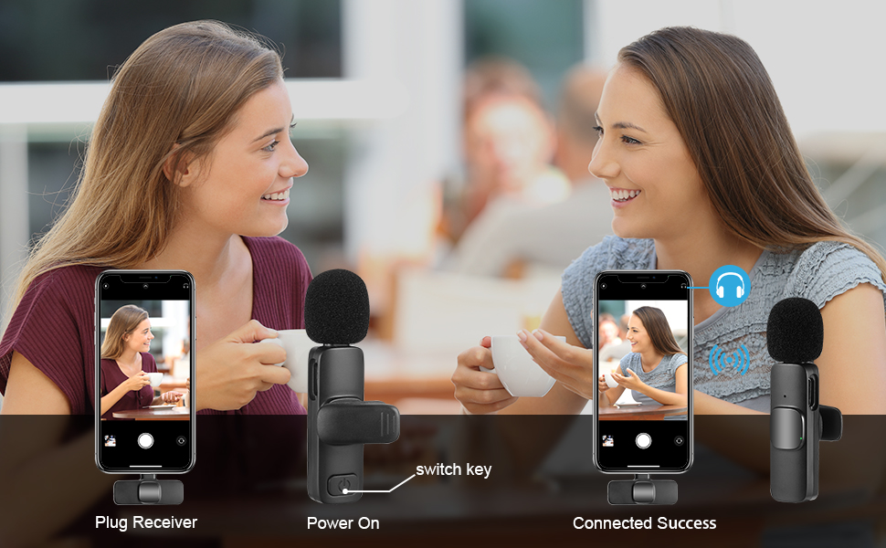 Wireless Microphone for iPhone iPad