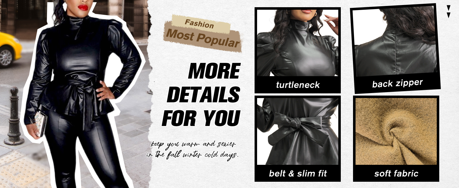 leather shirt women