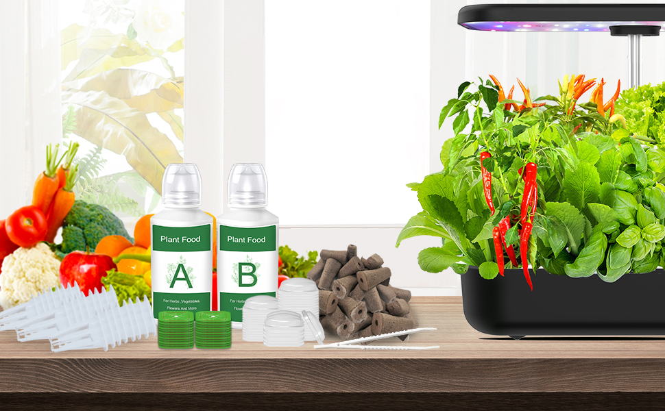 Seed Pods Kit for Hydroponics Growing System, Seed Starter Pods for Indoor Garden