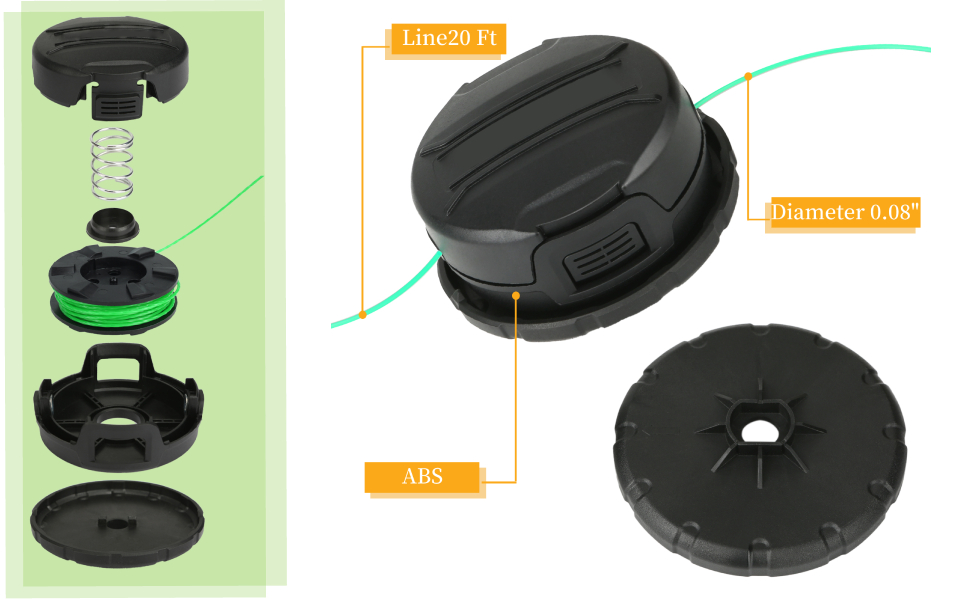 Eyoloty DWO1DT995 Replacement Trimmer Head Compatible with