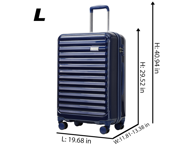 Coolife Luggage Suitcase 3 Piece Set expandable (only 28