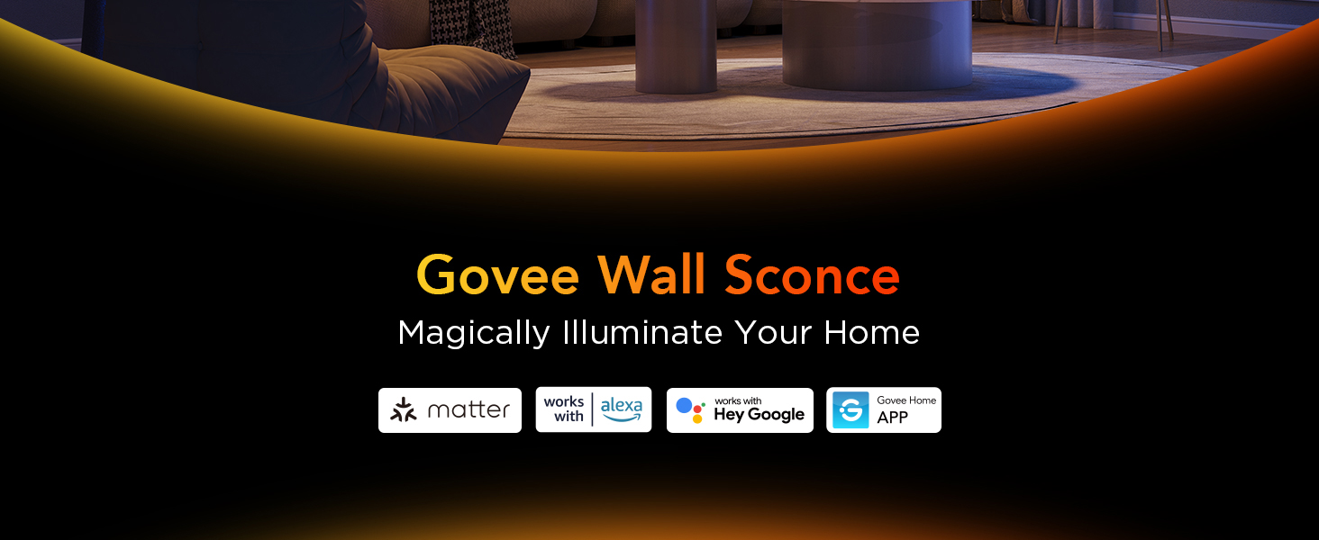 Govee wall sconce plug in wall mount wall lamp smart wall lights