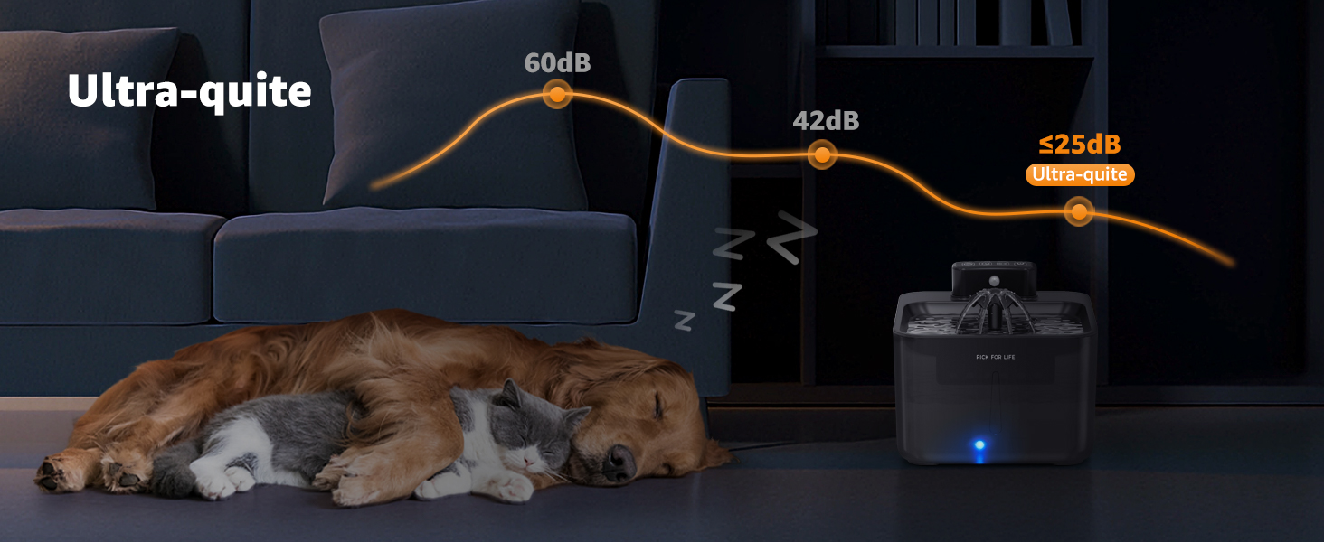 cat water fountain wireless