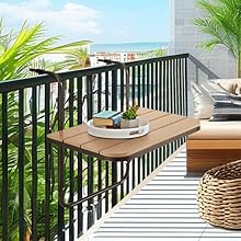 Outdoor balcony folding hanging table
