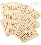 FATLODA 3.5 Inches [1200PCS] Cocktail Picks Bamboo Skewers For Appetizers, Paddle Wooden Skewers,...