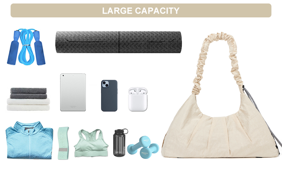 WISEPACK Gym Bag for Womens Men Gym Tote Bag with Shoe