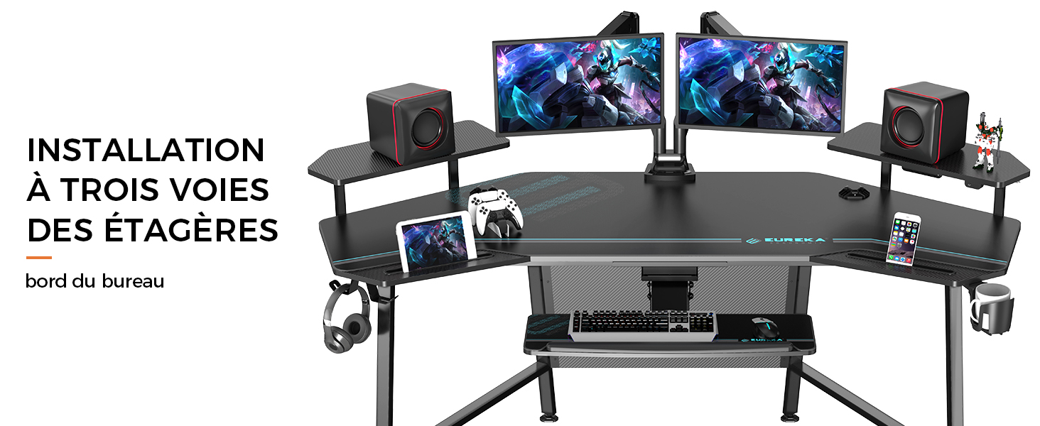 bureau gaming eureka ergonomic led black friday