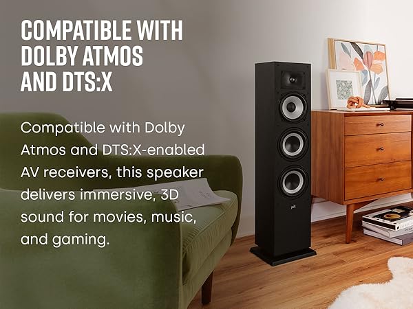 Amazon.com: Polk Monitor XT60 Tower Speaker - Hi-Res Audio