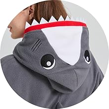 Shark Onesie Pajamas Adult Animal Shark Cosplay Costume Halloween Christmas Homewear Sleepwear