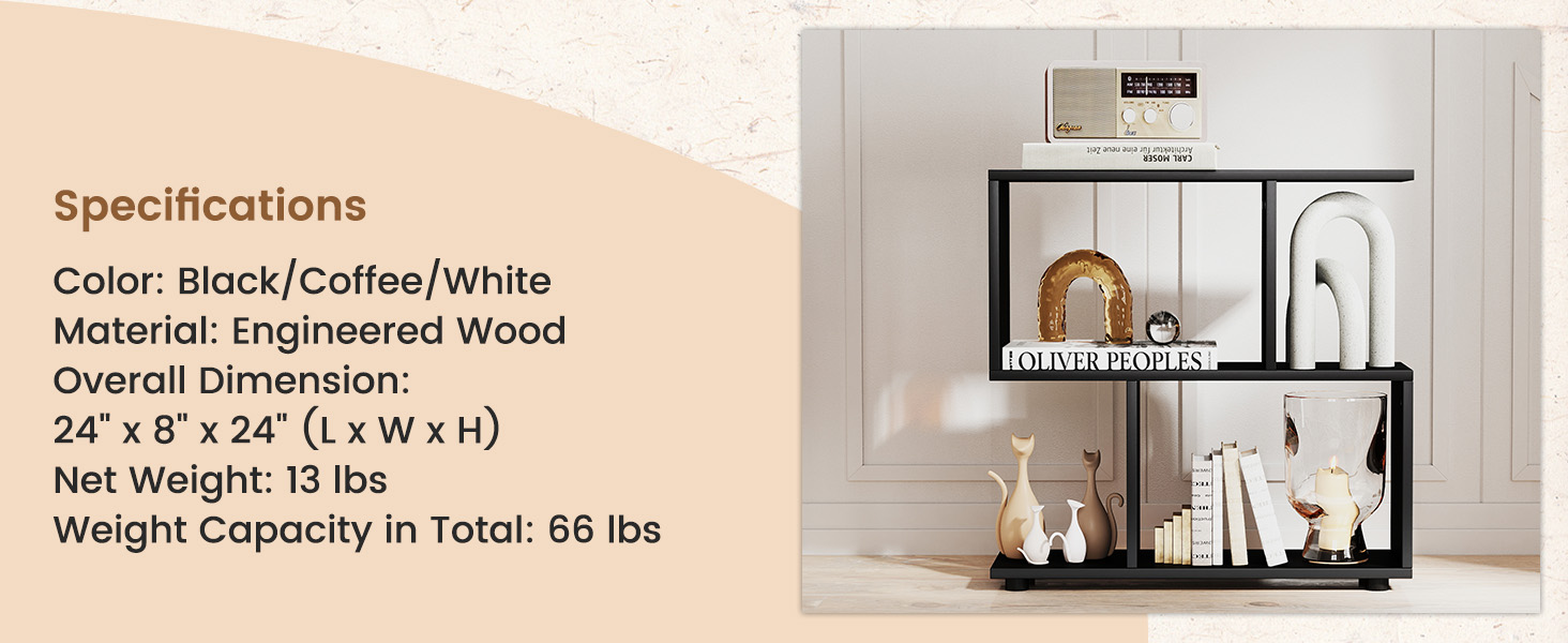 Small Bookshelf for Small Spaces