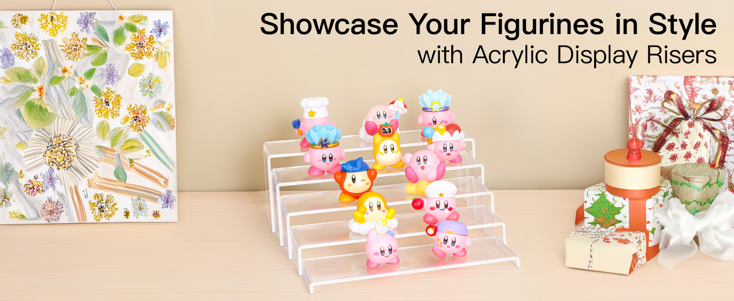 5Pcs Acrylic Display Stands, 10''12" Perfume Organizer