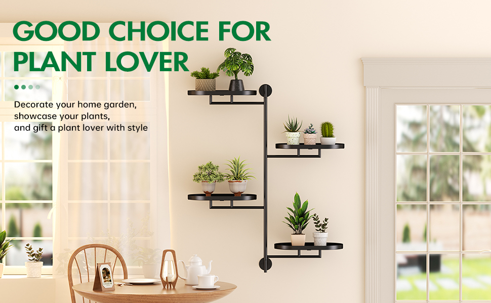 plant stand indoor ,window shelf for plants ,floating shelves