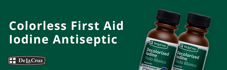 white iodine, tincture of iodine. yodo, yodo blanco, white iodine tincture, prevents skin infection