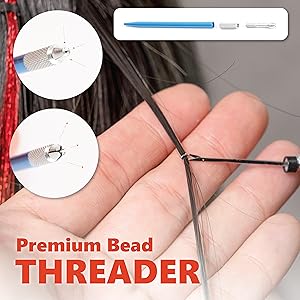 premium bead threader, crochet hooks