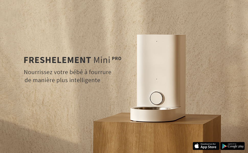 PETKIT Distributeur Automatique De Nourriture Avec Bol En Acier Inoxydable, Contrôle Par APP, Affichage LED Pour Faible Quantité De Nourriture, Distributeur De Nourriture Pour Chat(Chien) – 2.8L 10 Petkit freshelement mini pro