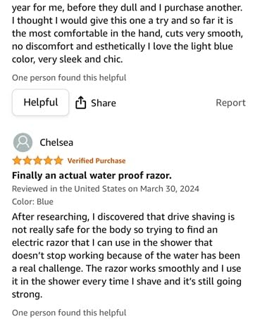 Waterproof Electric Shaver for Women