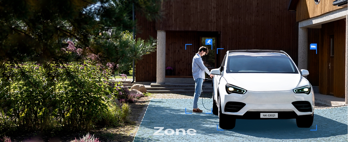 Detects people/vehicles/pets and get notified about things that matter, ignoring distractions.