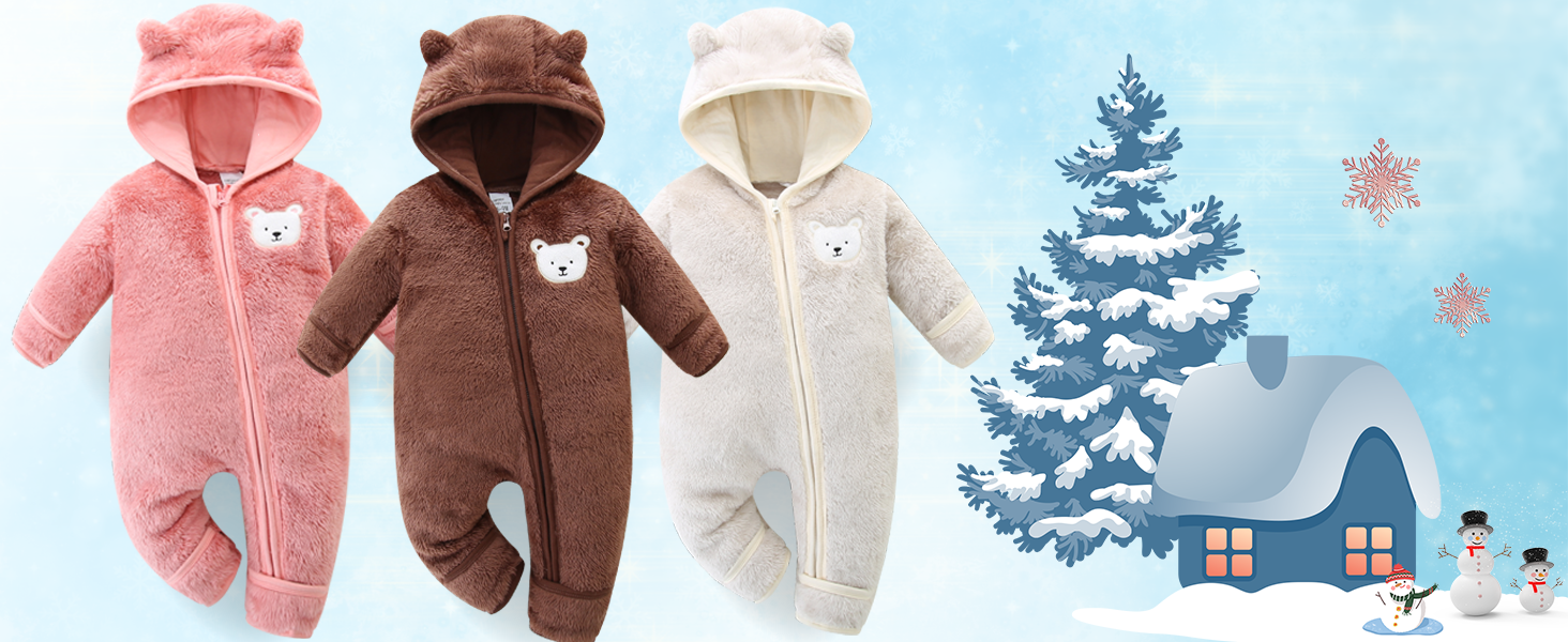baby snowsuit romper