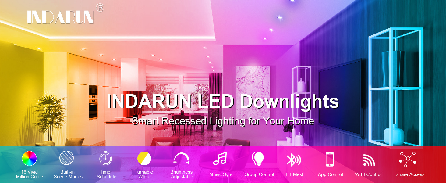 Smart LED Recessed downlights