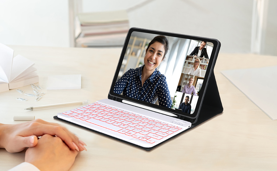 BORIYUAN iPad Air 5th 4th Generation 10.9 Keyboard Case