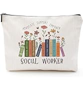 Sitsink Social Worker Makeup Bags - Empower Gifts for Her, Advocate Support Makeup Cosmetic Bags