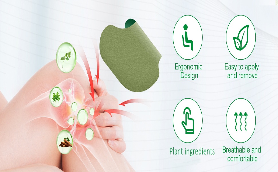 Warming Natural Herbal Plaster Knee Patches