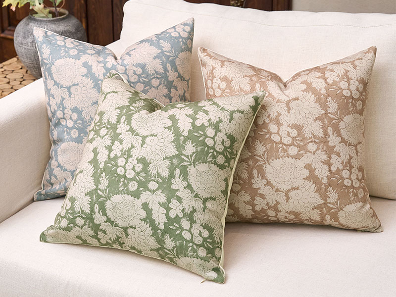 floral pillow covers