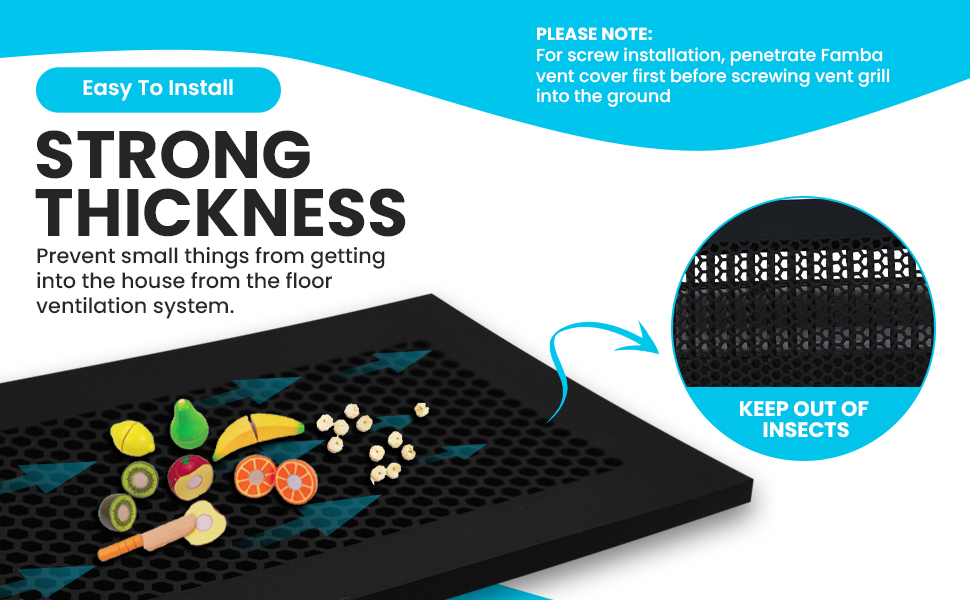 Famba Baby Proofing Vent Cover for Home Floor Soft