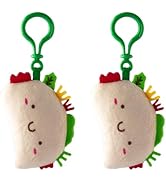 Taco Cat Goat Cheese Pizza Plush Keychain Set - Taco