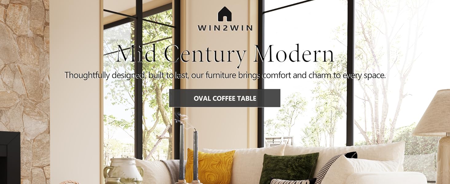 oval coffee table