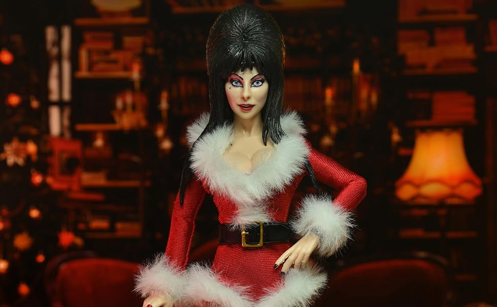 Amazon.com: NECA - Elvira's Very Scary Xmas - 8 inch Clothed