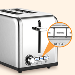 2 Slice Toaster Stainless Steel-4