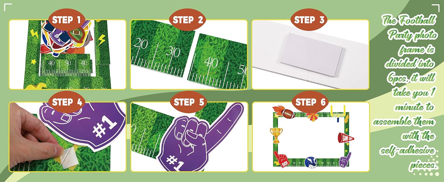 football party photo frame