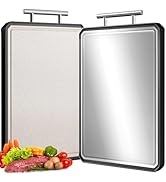 Double-Sided Titanium&Wheat straw PP Cutting Board,Large Chopping Board for kitchen,Non toxic cut...